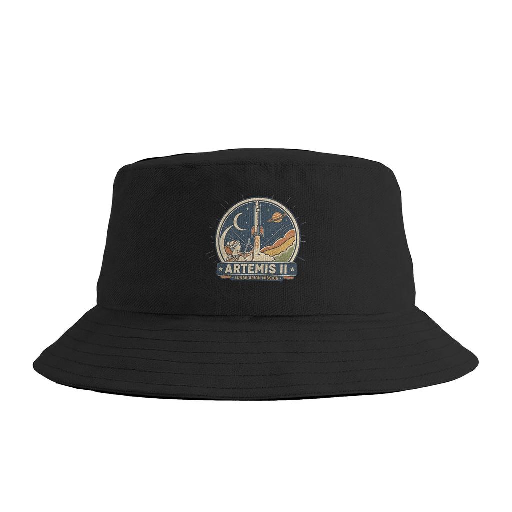 artemis ii () Bucket Hat Hip Hop FisherUnisex Caps Foldable Fishing Sun Hats For Unisex Women Korean Custom DIY Cap