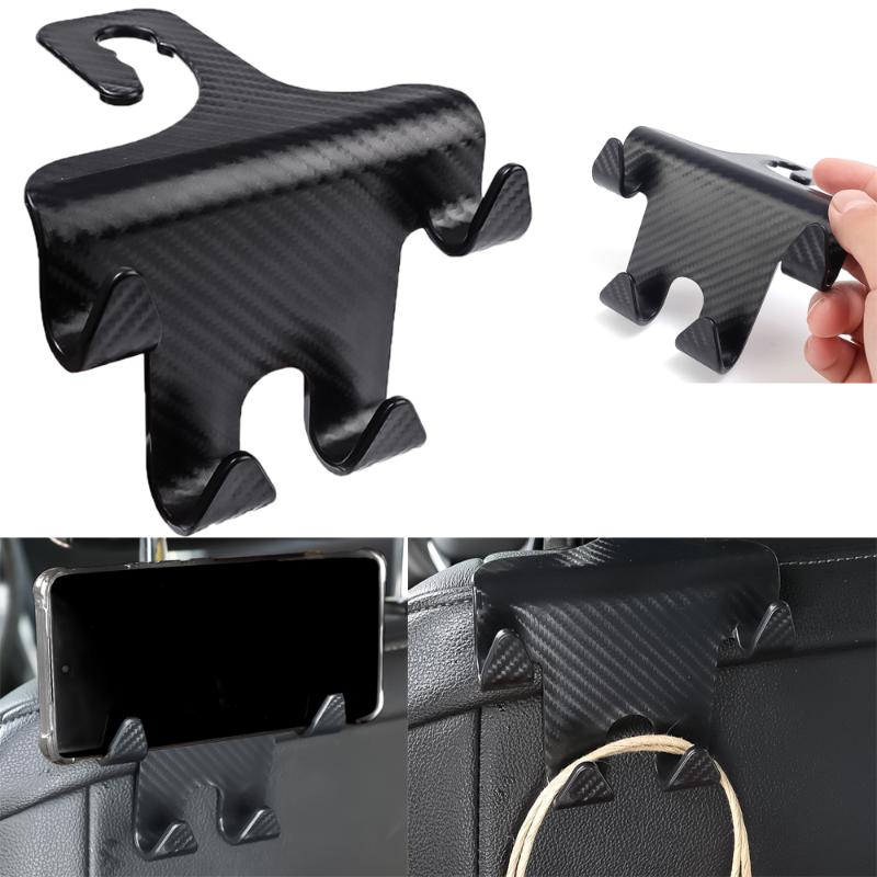 Car Holder Hooks Mobile Phone Holders Back Seat Item Hook Wire Organizer Brackets Interior Accessories Universal Automobile