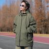 Jacket Men's Streetwear Waterproof Windproof Oversized Workwear Coat for Hiking Camping Fishing Hooded Outdoor Techwear