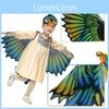 Creative Halloween Cartoon Children's Realistic Eagle Wings Cloak Costume Cape Headpiece