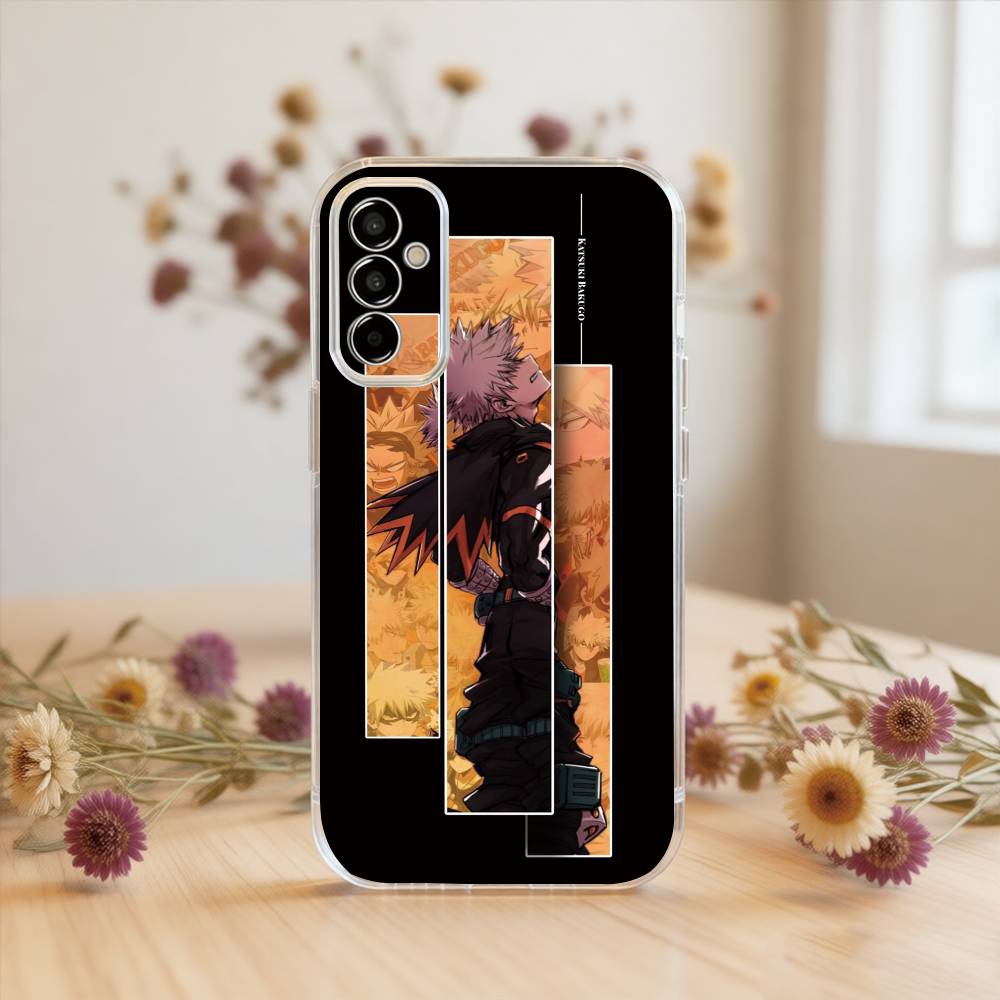 Чехол для телефона My Hero Academia Кацуки Бакуго для Samsung A10, 12, 20, 21S, 30, 31, 40, 50, 51, 52, 70, 71 Прозрачный чехол