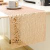 st@r ink Table Runner, Nordic Tablecloth, Stylish Dining Table, Korean Style Table Mat, Party, Jute, Event Decoration, 30cm x 150cm, Gold
