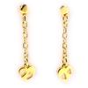 [G2289] - Gold Plated 'Love' Earrings