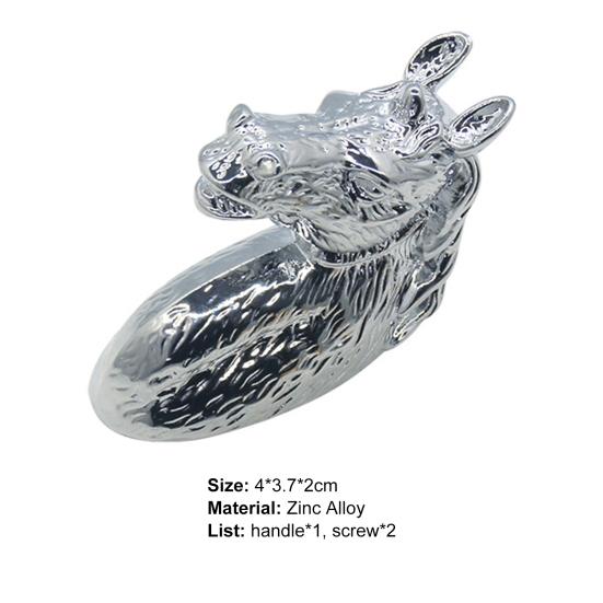 Ручка для шкафа, креативная высокопрочная цинковая голова лошади, мебельная ручка ящика