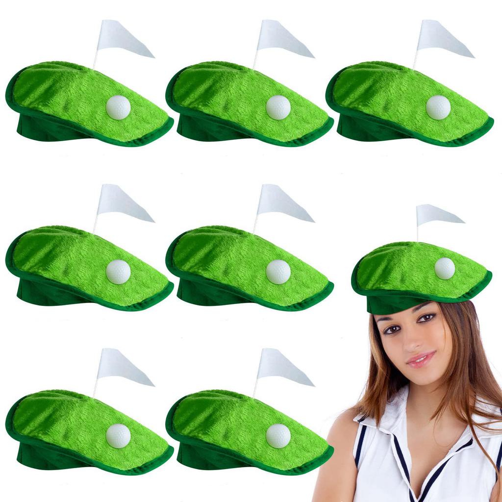 Cross-Border Golf Beret with Golf Ball Flag - Party Costume Accessory