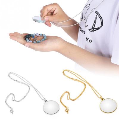 2 цвета, 5-кратная лупа, монокль, ожерелье с линзой, увеличительное стекло, лупа