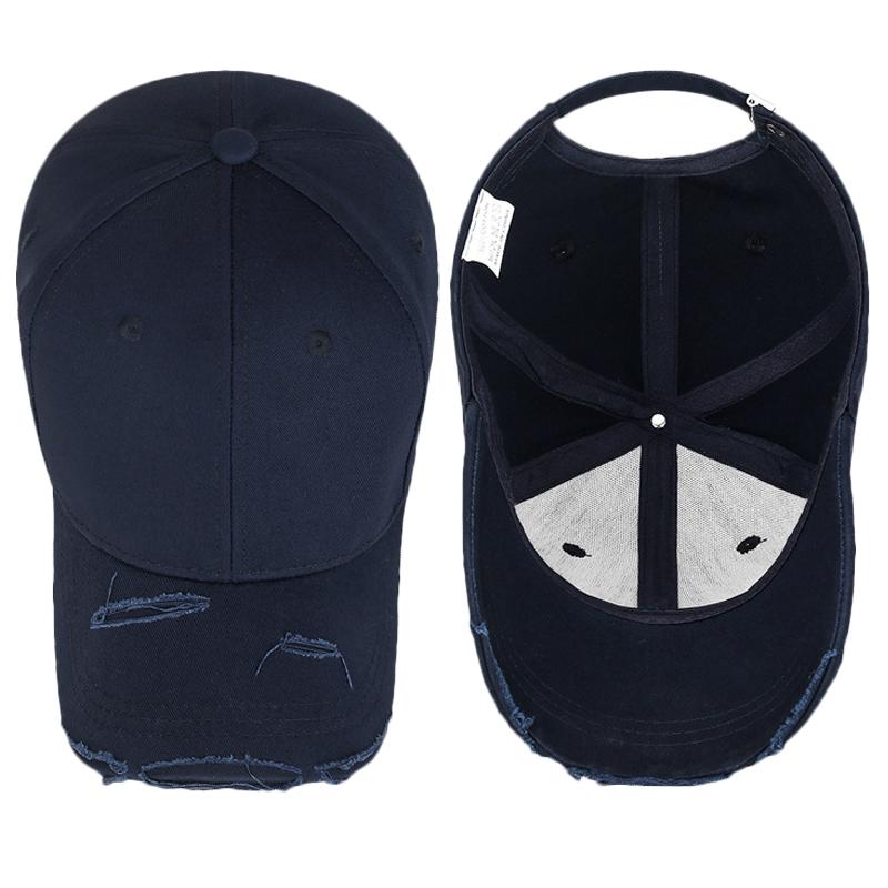 Весна Осень Hole Мужская бейсболка Однотонная женская кепка-панама с хвостиком Кепка Snapback Кепки с солнцезащитным козырьком