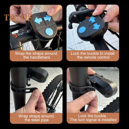 Задний фонарь для велосипеда, водонепроницаемый, с дистанционным управлением, указатель поворота, перезаряжаемый, тип C, для горного велосипеда, для езды на велосипеде ночью, задний фонарь безопасности