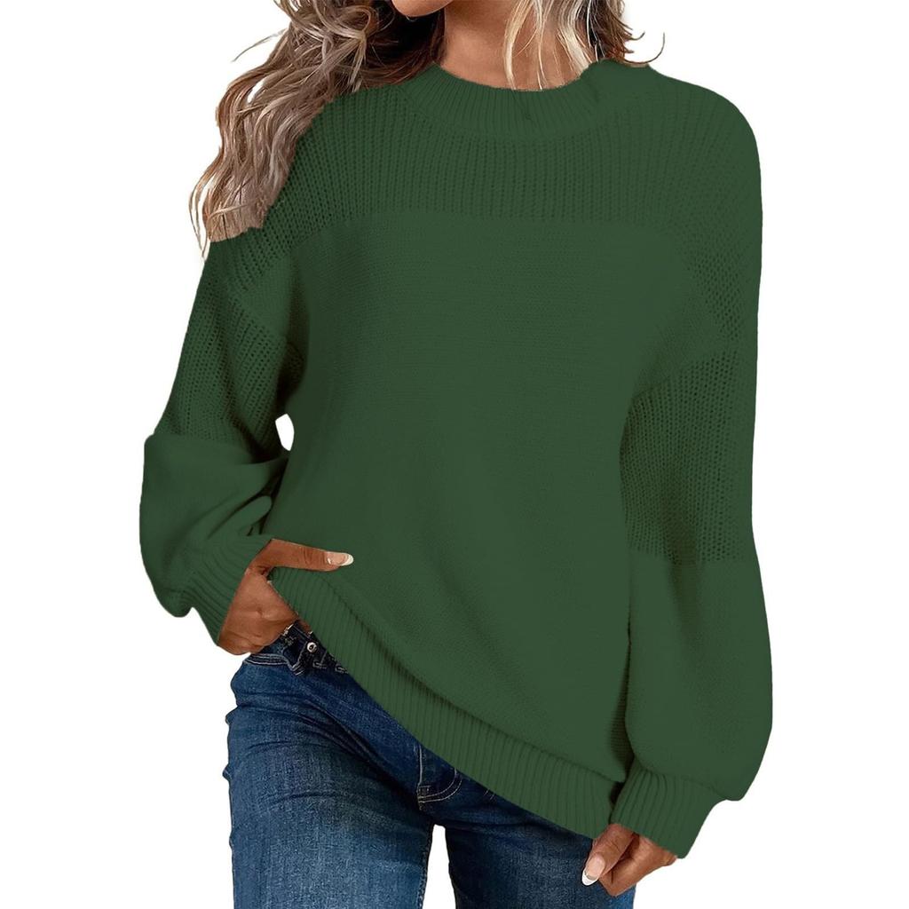 Women's Long Sleeve Winter  Sweater Sweater Knitted Pullover Round Neck Sweater Pullover Knitted Sweater