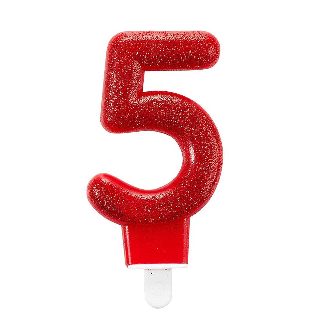 Amscan Блестящая свеча с номером дня рождения