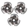 ATV Clutch Pad, Assembly Aluminum Motorcycle Parts 3 Pcs Replacement Quad Dirt Out Diameter 74.24mm