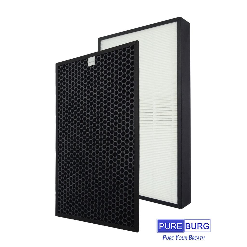 PUREBURG Сменный фильтр, совместимый с Panasonic Air H13 True HEPA Фильтр с активированным углем Комплект F-ZXFD70 и F-ZXFP70, F-VXF70, F-VXF65,