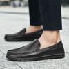 2024 New Men's Casual Shoes Cowhide Leather Shoes Comfortable Business Dress Shoes Man Loafers Driving Shoes