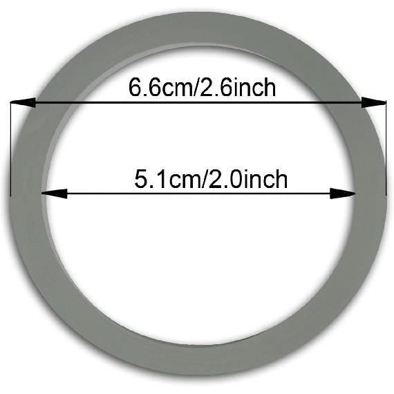 (2 Pack) Grey Blender Gasket, Compatible with Osterizer and Oster Blender Replacement Parts (2)