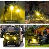 Мотоциклетный противотуманный желтый светодиодный вспомогательный рабочий свет, рабочий свет, дальний свет, фары, 10 Вт, узкий, с набором из 4 ламп X-STYLE, для экстерьера автомобиля,