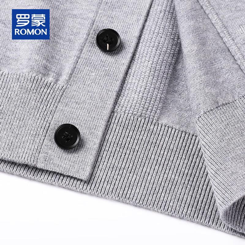 ROMON Мужской вязаный кардиган с V-образным вырезом