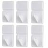 Set of 6 Wall-mounted Hooks, Easy To Install with a Stapler, No Damage To Walls, Leaves Minimal Marks (5kg Weight Capacity, Suitable for Drywall, Wall