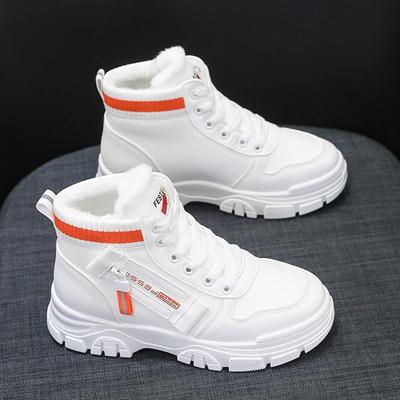 Зимние ботинки, женские ботильоны, теплая зимняя женская обувь из искусственного меха, кроссовки, женская обувь на плоской подошве со шнуровкой, женские короткие зимние сапоги