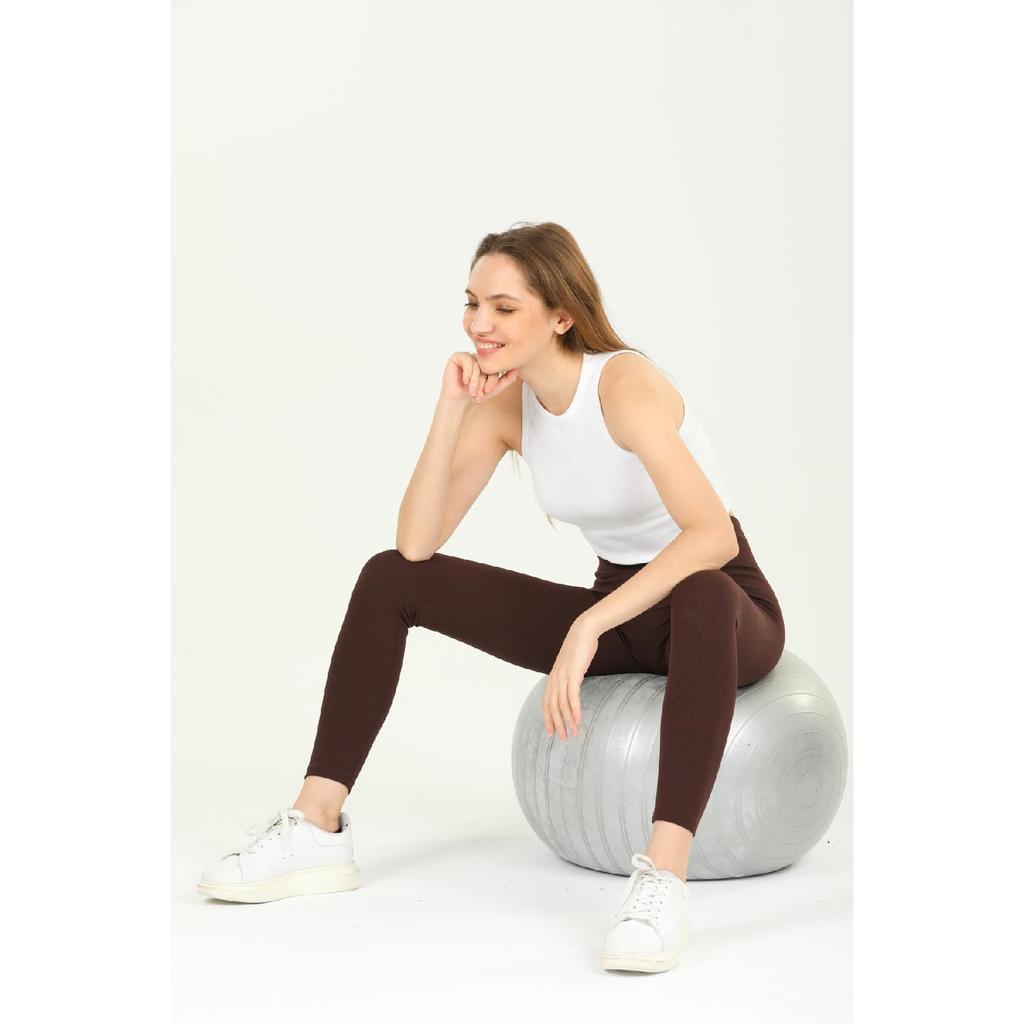 Индиго Индиго Индиго Трикотажные колготки в рубчик с завышенной талией и эластичной резинкой на талии