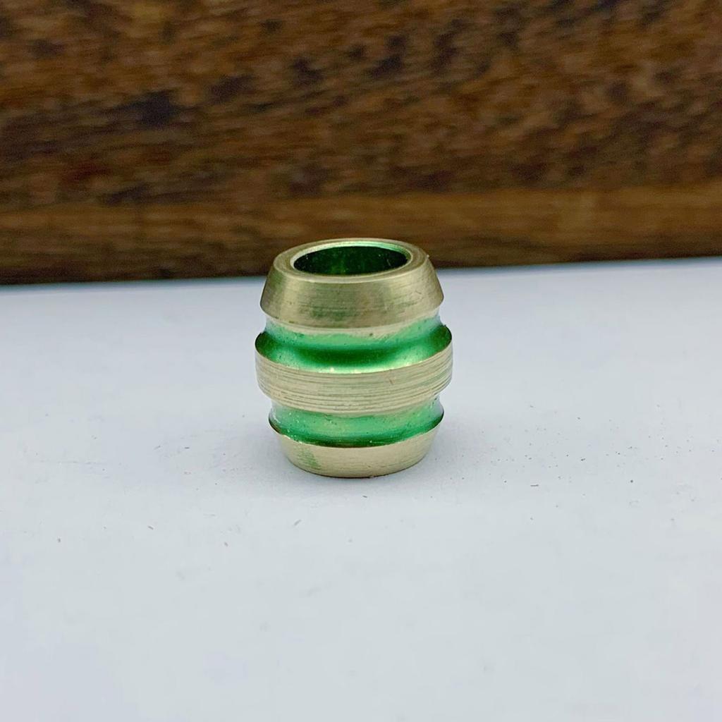 Латунные бусины для темляка, ножи EDC, текстурированные бочонки, бусина для паракорда, браслет, брелоки, ручная работа, кулон, DIY, уличные аксессуары