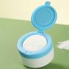 Контейнер для детской присыпки с пуховкой, портативный, безопасный, пустой, коробка для хранения детской присыпки, держатель для косметической пуховки