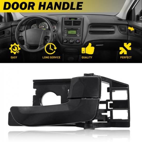 Interior Door Handle For 2005-2010 Kia Sportage Front or Rear RH Black Plastic