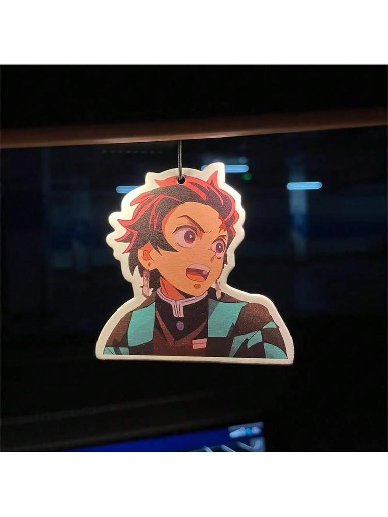 Demon Slaye Air Freshener Tanjirou Nezuko Car Home Creative Aroma Difusers In-Car Room Deodorant Perfume Pendant for Party Gifts