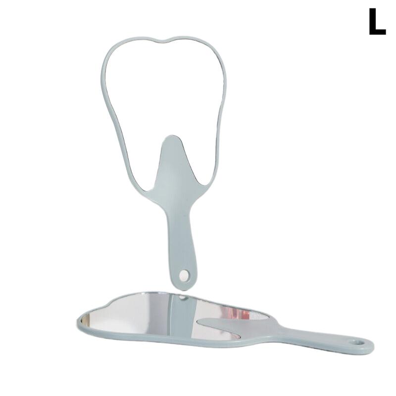 1 шт. стоматологическое зеркало в форме зуба, ручное небьющееся пластиковое зеркало для макияжа, стоматологические аксессуары, подарок стоматологу