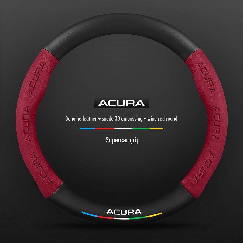Acura CDX 2016-2021 Ultra-Thin Carbon Fiber Suede Leather Steering Wheel Cover