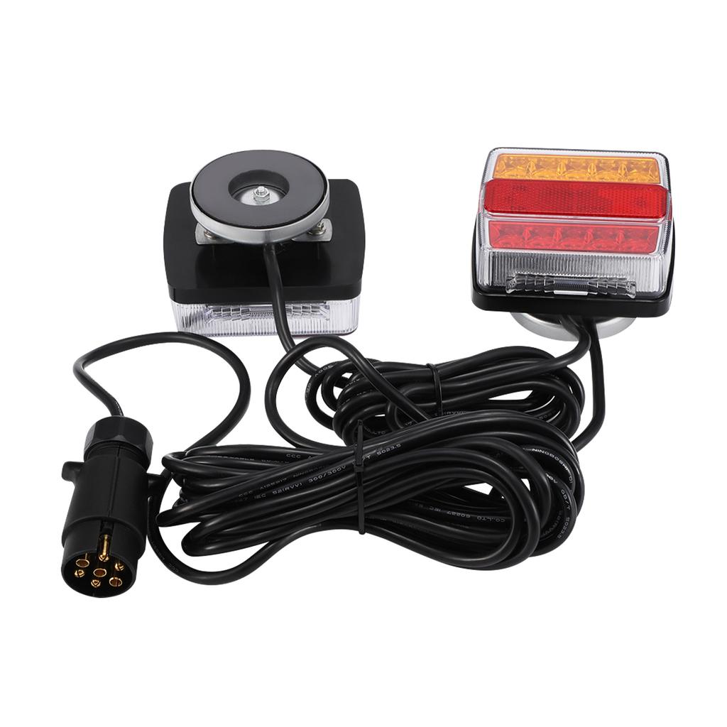 Universal 7 Pin LED Tail Lights for Trucks Trailers Tractors Buses 2835 LED Beads Brake Reverse Turn Signal Lights