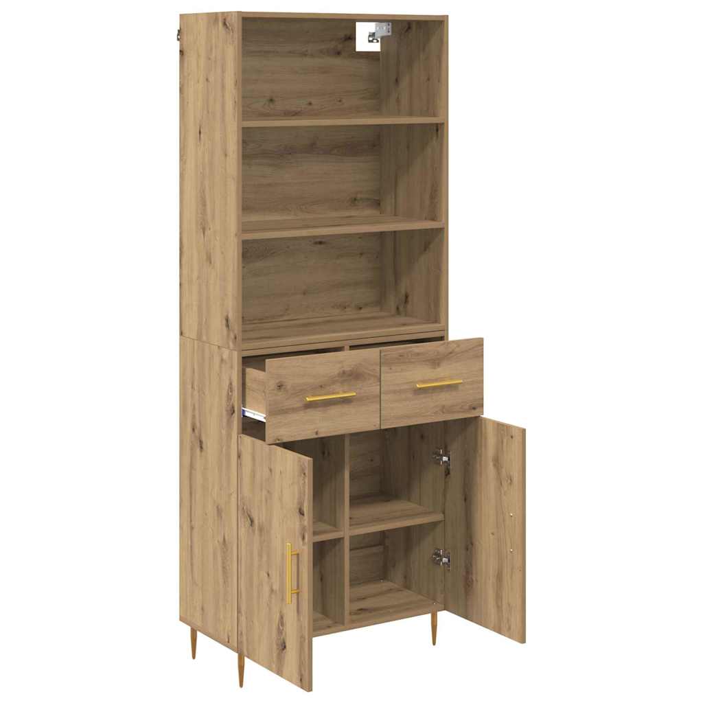 Highboard Artisan Oak 69.5 x 34 x 180 cm Particleboard
