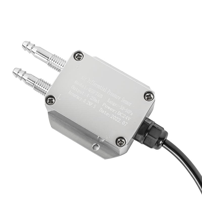 QDF70B -100pa to 100pa 0-10V 0-5V Wind Air Differential Pressure Sensor -2500pa-2500pa to 4-20mA RS485 Micro Pressure Sensor