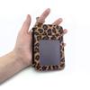 Мини кошелек с леопардовым принтом, тонкий женский короткий кошелек, подарок, поясная сумка, унисекс