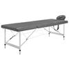 VidaXL 4-zone Massage Table Aluminum Frame Anthracite 186x68cm