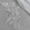 1 шт. Черно-белая кружевная аппликация в виде цветка, сделай сам, ручная работа, украшение для свадебной прически, аксессуар