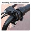 Metal Motorcycle Helmet Lock with Mirror Bracket Bike Handlebar Helmet Anti-theft Safety Lock Hooks Accessories Two Keys