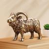 Brass Goat Sculpture Home Decor Luck Simulation Small Art Craft Collectible Copper Sheep Ornament