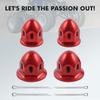 ATV Front Rear Wheel Spindle Nuts for Yamaha Raptor 700 700R YFZ450 YFZ450R Grizzly 350 400 4PCS Spindle Nuts