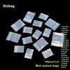 StoBag 100 шт. прозрачные мини-пластиковые пакеты с застежкой-молнией, небольшие герметичные ювелирные изделия, пищевая упаковка, прозрачный мешочек для хранения, водонепроницаемый, многоразовый
