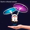 1 Set Induction Aircraft Suspended Rrechargeable Double Fan Smart Sensory Mini Airplane Toy