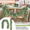 Artificial Eucalyptus Leaves Greenery Garland Faux Home Vines Spring Berries With White Plant P P5D4