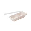 Liberty Corporation Freezer Storage Containers, Portioned Trays, Perfect for Lunch Boxes, Side Dishes, Baby Food, and Prepared Food, 2-Piece Set of 2