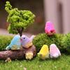 Artificial Little Bird Figurine Animal Model Home Decor Mini Garden Accessories