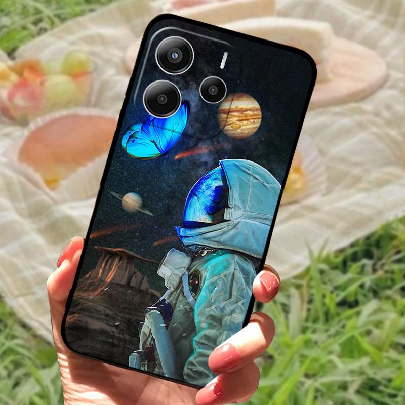 Чехол для Xiaomi Redmi Note 14 5G Мягкий силиконовый чехол для телефона Чехол-оболочка для Redmi Note 14 4G Мультяшный Защитный чехол для телефона Fundas