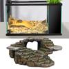 Fish Tank Terrace Wear-resistant Unbreakable Non-fading Pollution-free Sunset Ladder Tortoise Climbing Staircase Rock for Aquarium
