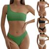 Fashion Women's Sexy Solid Color Backless Temperament Beachwear Bikini Swimsuit