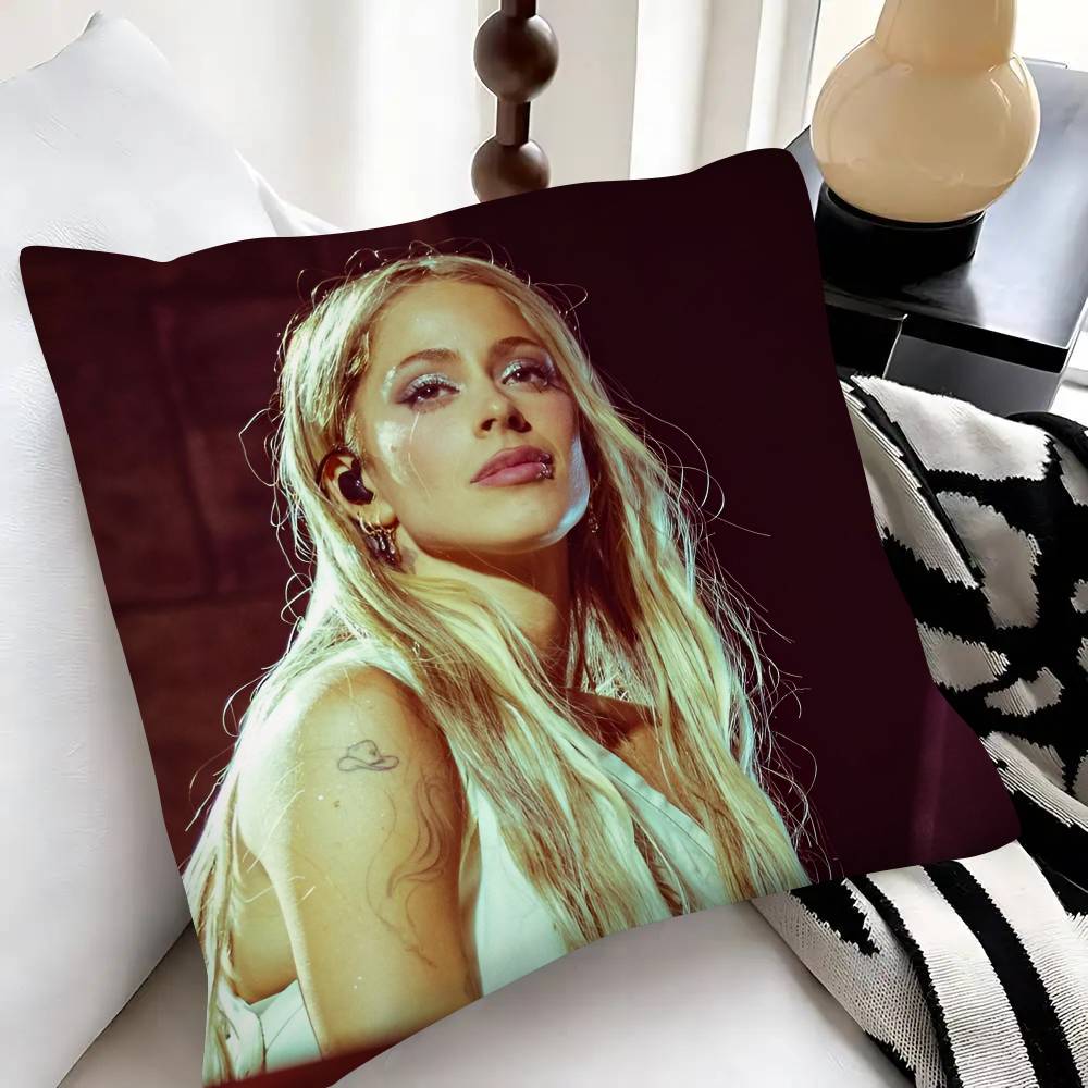 Singer Martina Stoessel TINI Pillow Case Fashion Square Pillowcase Bedroom Sofa Room Ins Decoration Leisure