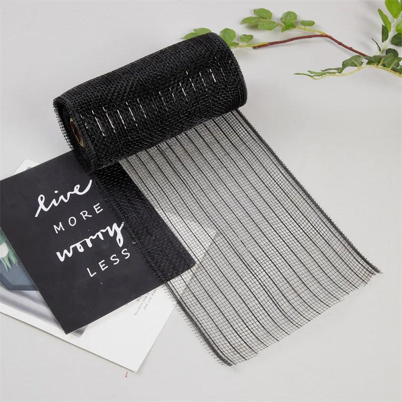 1 рулон рождественской сетчатой ленты DIY венок бант лента рождественская елка украшения для дома 2024 рождественские подарки Navidad Noel Новый год 2025