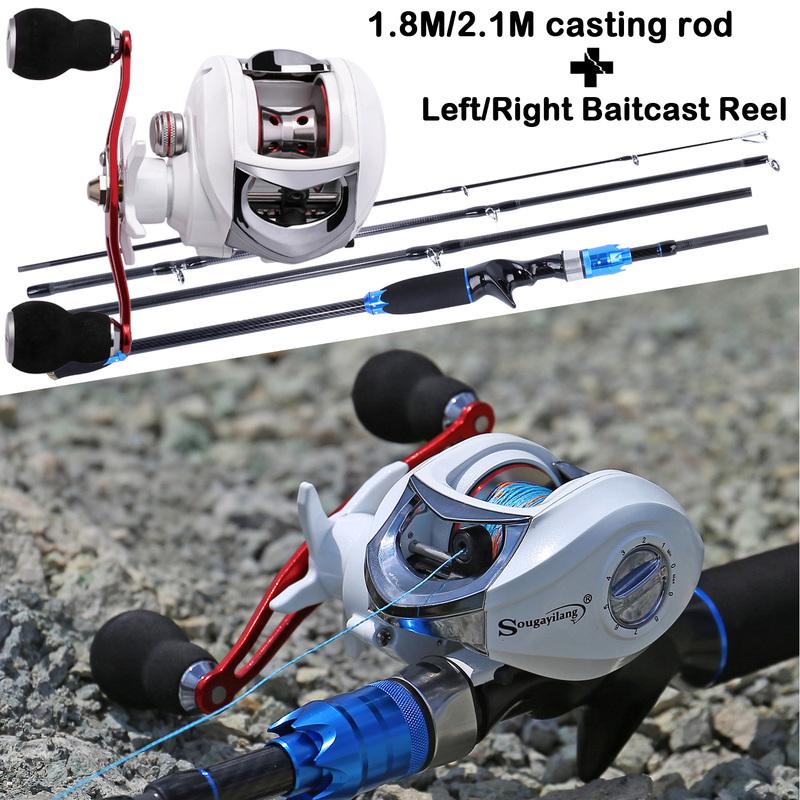 Комбинированная катушка для удочки, карбоновая удочка и катушка для наживки, набор для ловли пресноводного окуня