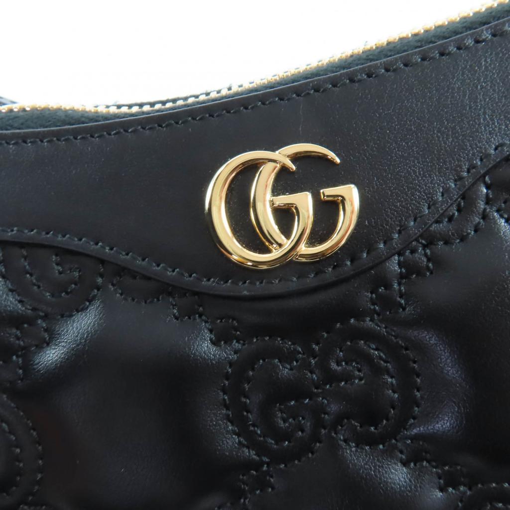 Превосходная сумка GUCCI через плечо GG Matelasse 2-way кожаная сумка черная 735049 Б/у